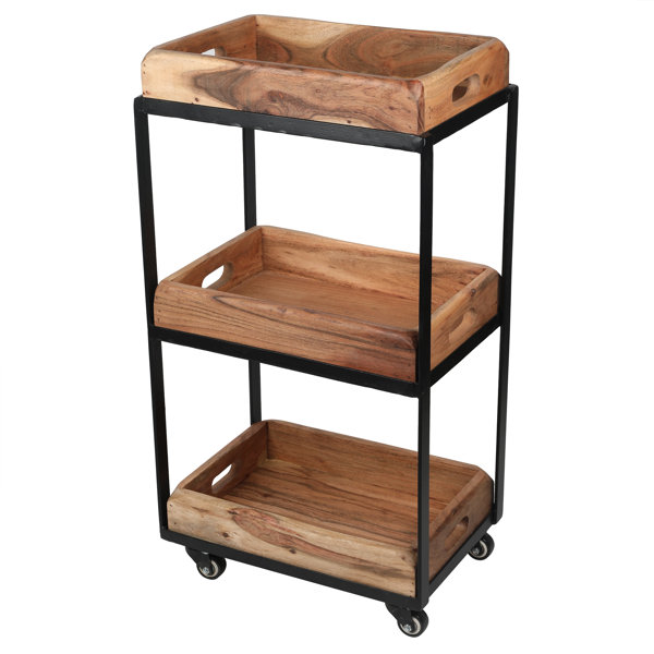 Williston Alani 3 Tier Rolling Utility Bar Cart & Reviews Wayfair